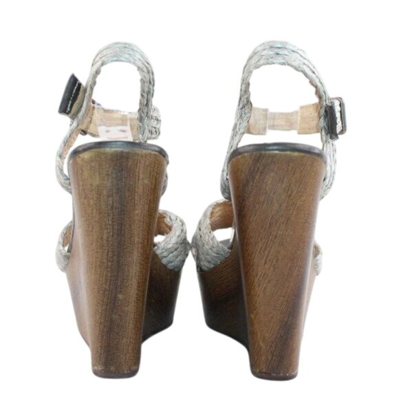 Madison By Shoedazzle Women"s Sz 8 Open Toe Woven Strappy Platform Sandals - Picture 6 of 12